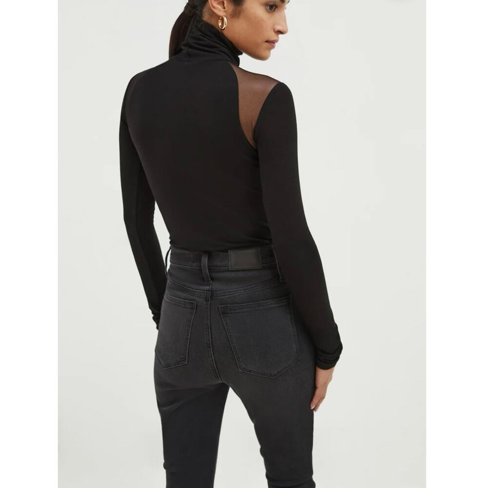 NWOT Marcella Maria Turtleneck in Black SZ M - Picture 4 of 8